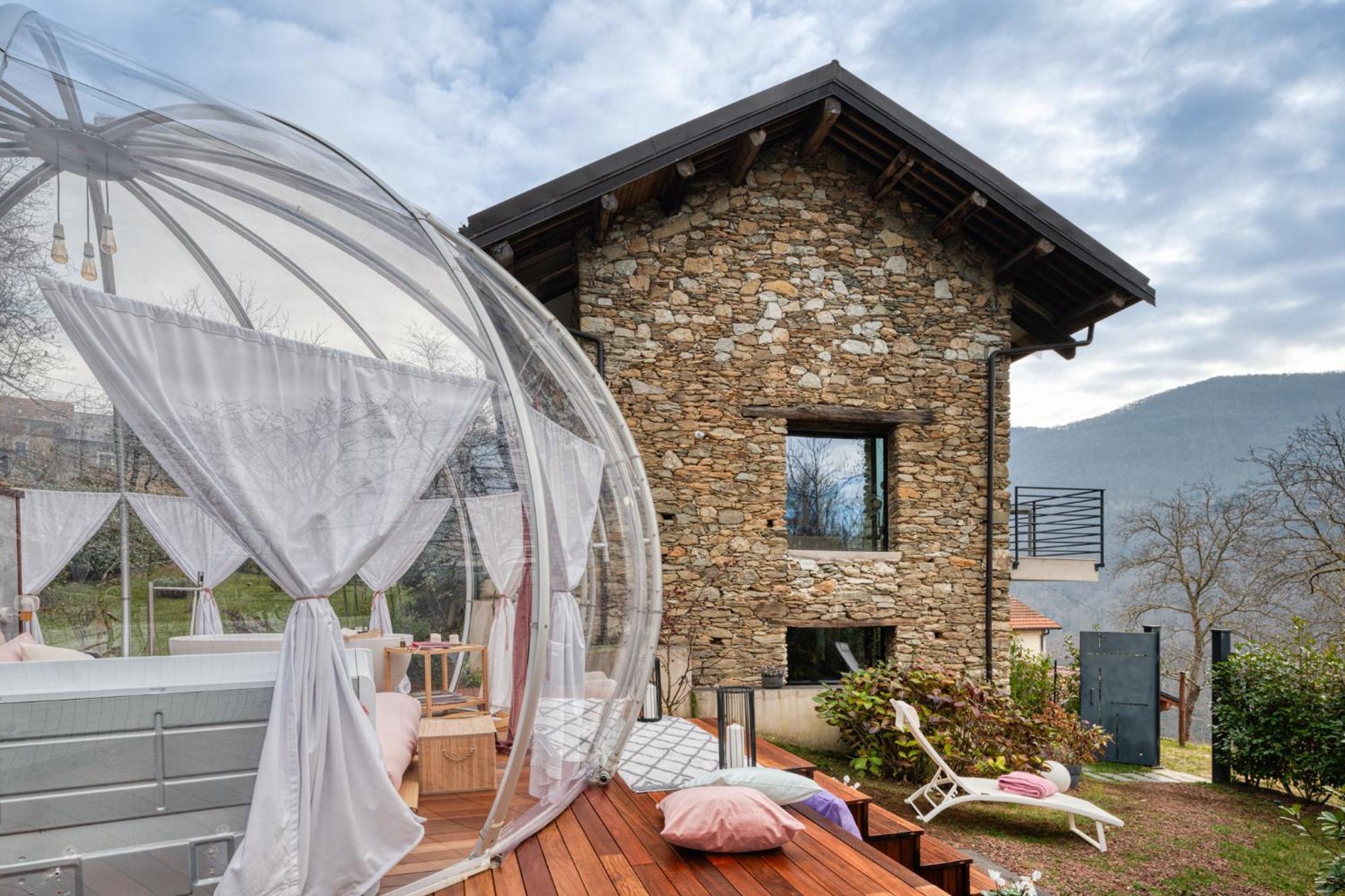 Il Cantico Bubble Room Experience San Giacomo (Piedmont) Exterior foto